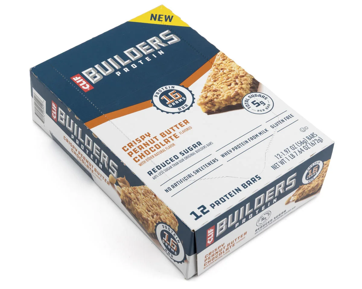 Clif Bar Builder's Reduced Sugar Protein Bar (Chocolate Peanut Butter) (12 | 1.94oz Packets)